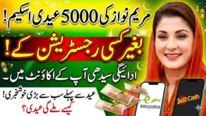 Maryam Nawaz 5000 Eidi Scheme 2026 Payment Direct In Account Without Any Registration